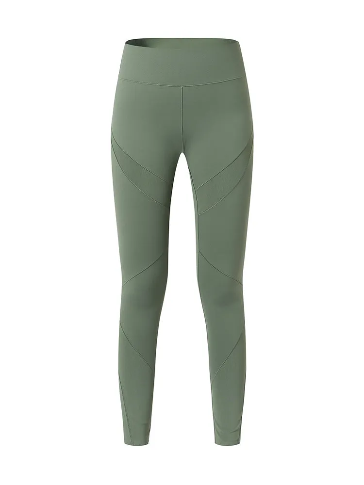 メッシュ加工付ヒップアップ パンツ レギンス