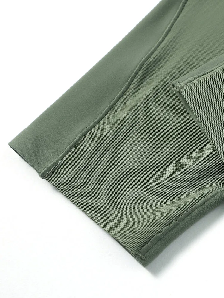 メッシュ加工付ヒップアップ パンツ レギンス