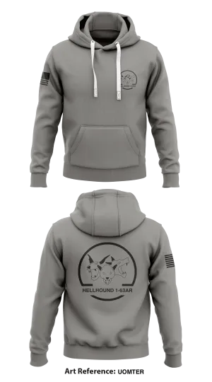 1-63 Hellhounds Store 1  Core Men's Hooded Performance Sweatshirt - uoMTER