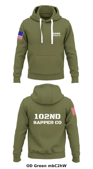 12nd Sapper Co Store 1  Core Men's Hooded Performance Sweatshirt - mbC2hW