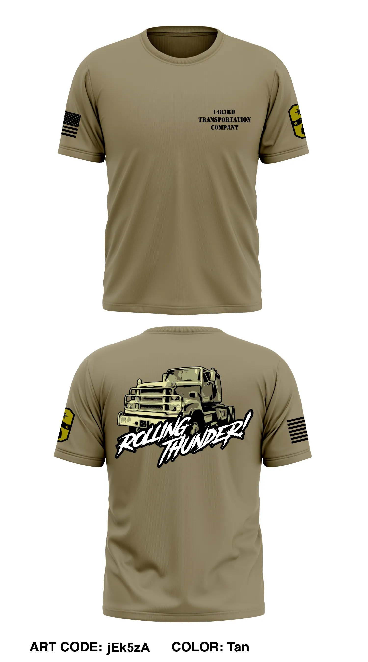 1483rd Transportation Company Core Men's SS Performance Tee - jEk5zA