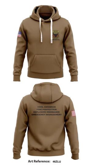 14th CES Store 1  Core Men's Hooded Performance Sweatshirt - 46zlIJ