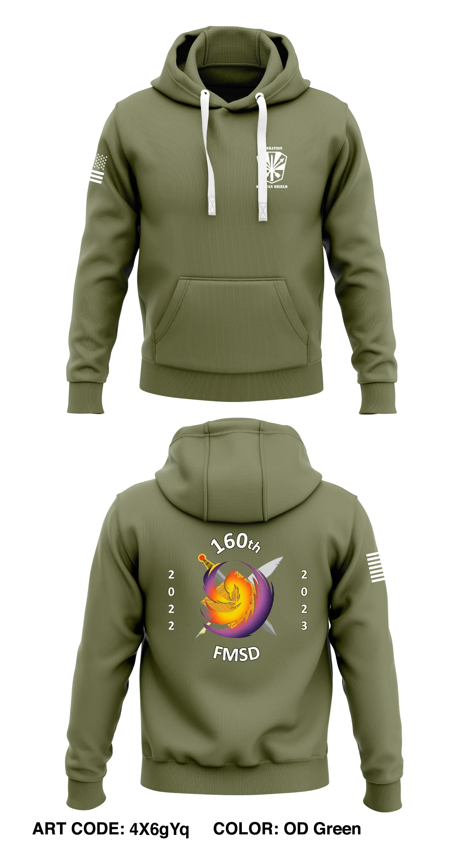 16th FMSD  Core Men's Hooded Performance Sweatshirt - 4X6gYq