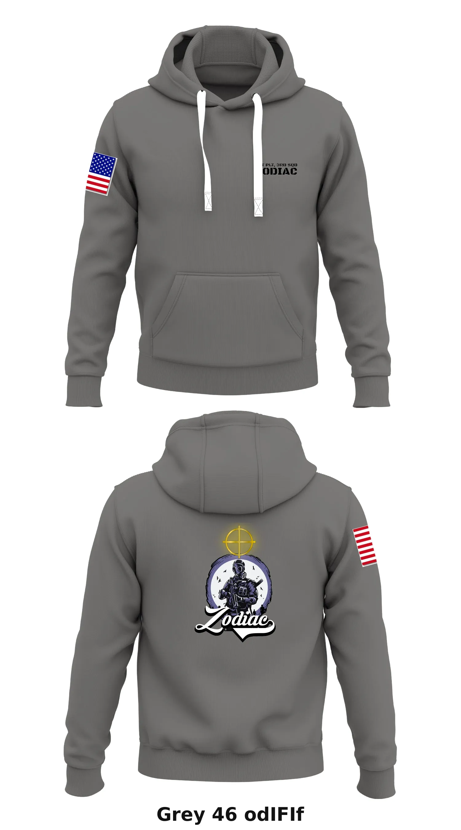1st PLT, 3rd SQD, Zodiac Store 1  Core Men's Hooded Performance Sweatshirt - odIFIf