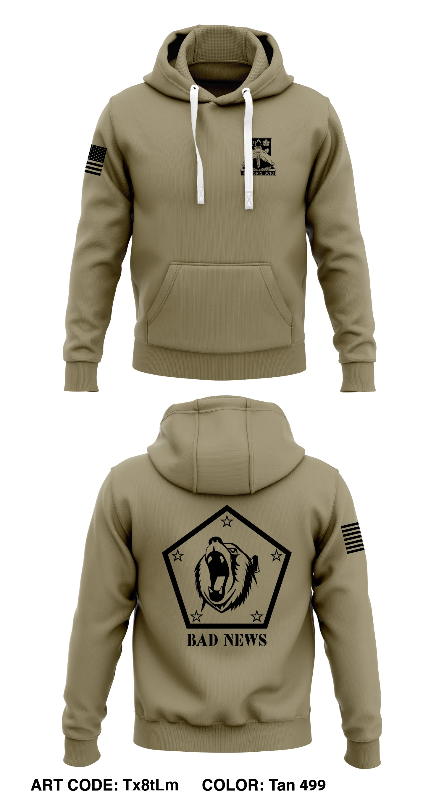 1st PLT, HOC, 741MI BN, 74 MI BDE  Core Men's Hooded Performance Sweatshirt - Tx8tLm
