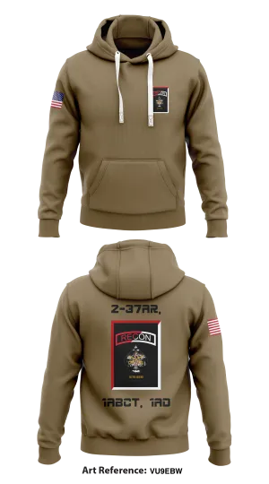2-37AR, 1ABCT, 1AD Store 1 Core Men's Hooded Performance Sweatshirt - vU9ebW