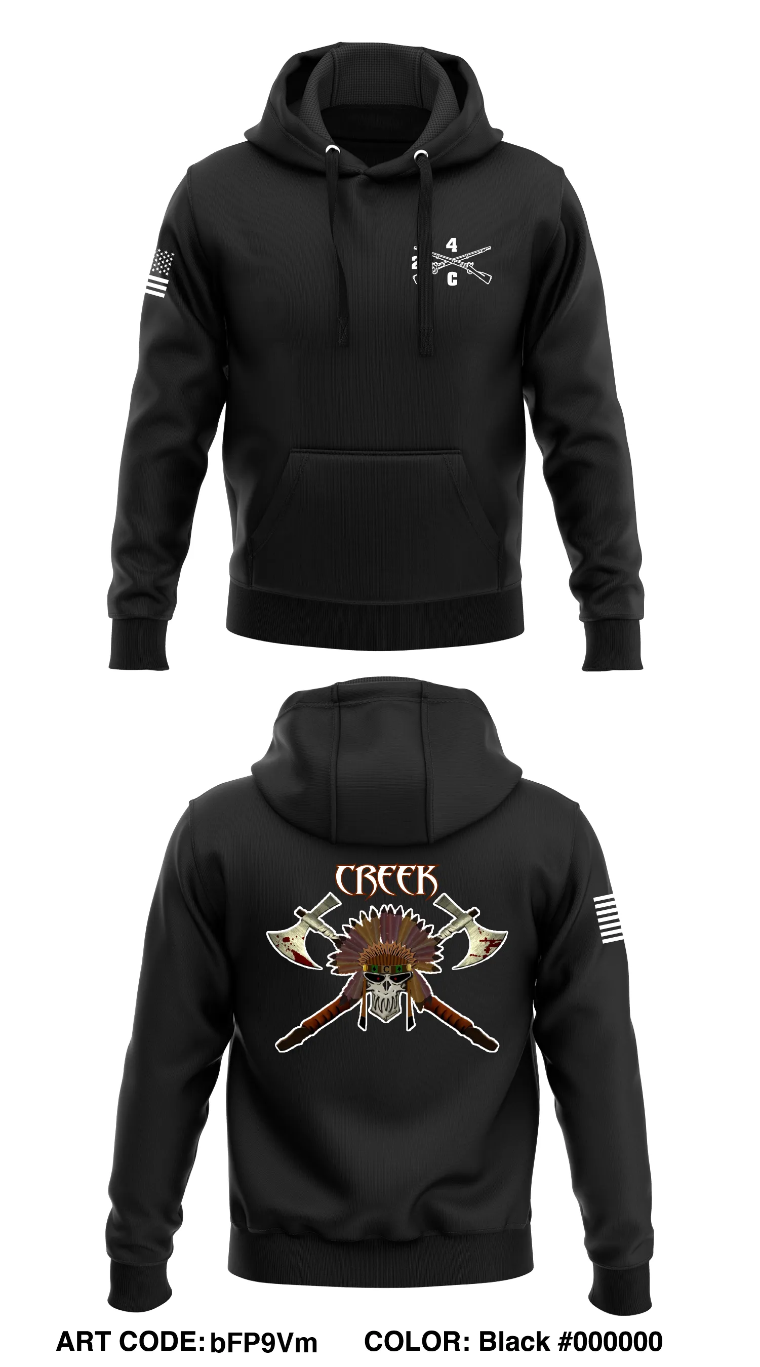 2-4 IN, Creek Co Store 1  Core Men's Hooded Performance Sweatshirt - bFP9Vm