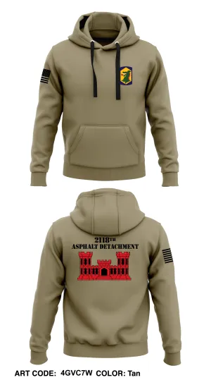 2118 Asphalt Detachment  Core Men's Hooded Performance Sweatshirt - 4GVC7W