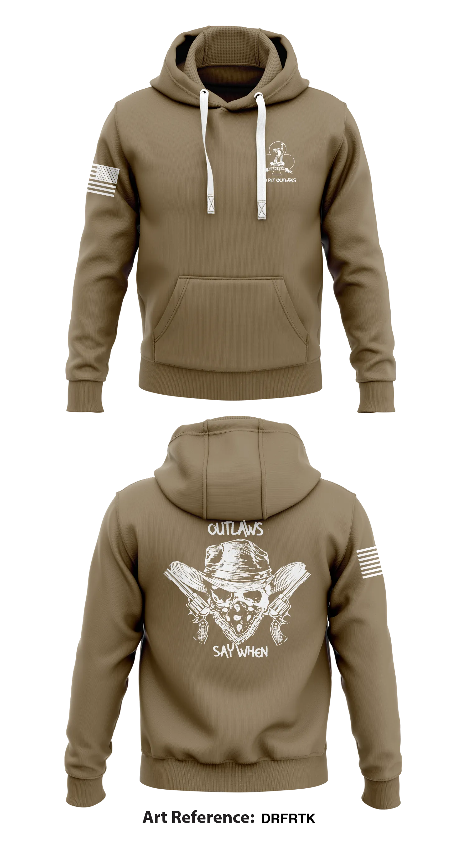 2nd Platoon, C Co, 1-327IN Store 1  Core Men's Hooded Performance Sweatshirt - DrfrtK