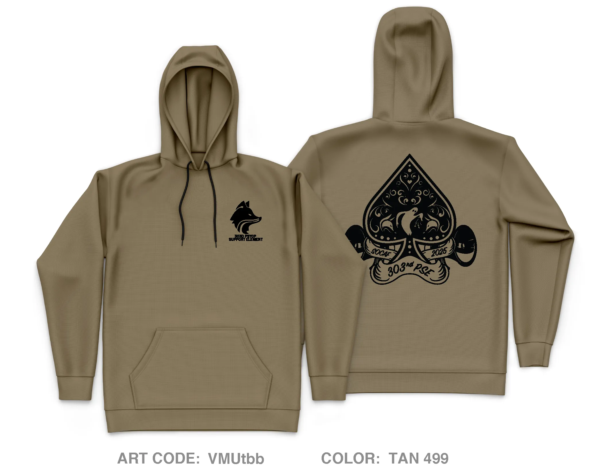 303rd PSE Core Men's Hooded Performance Sweatshirt - VMUtbb