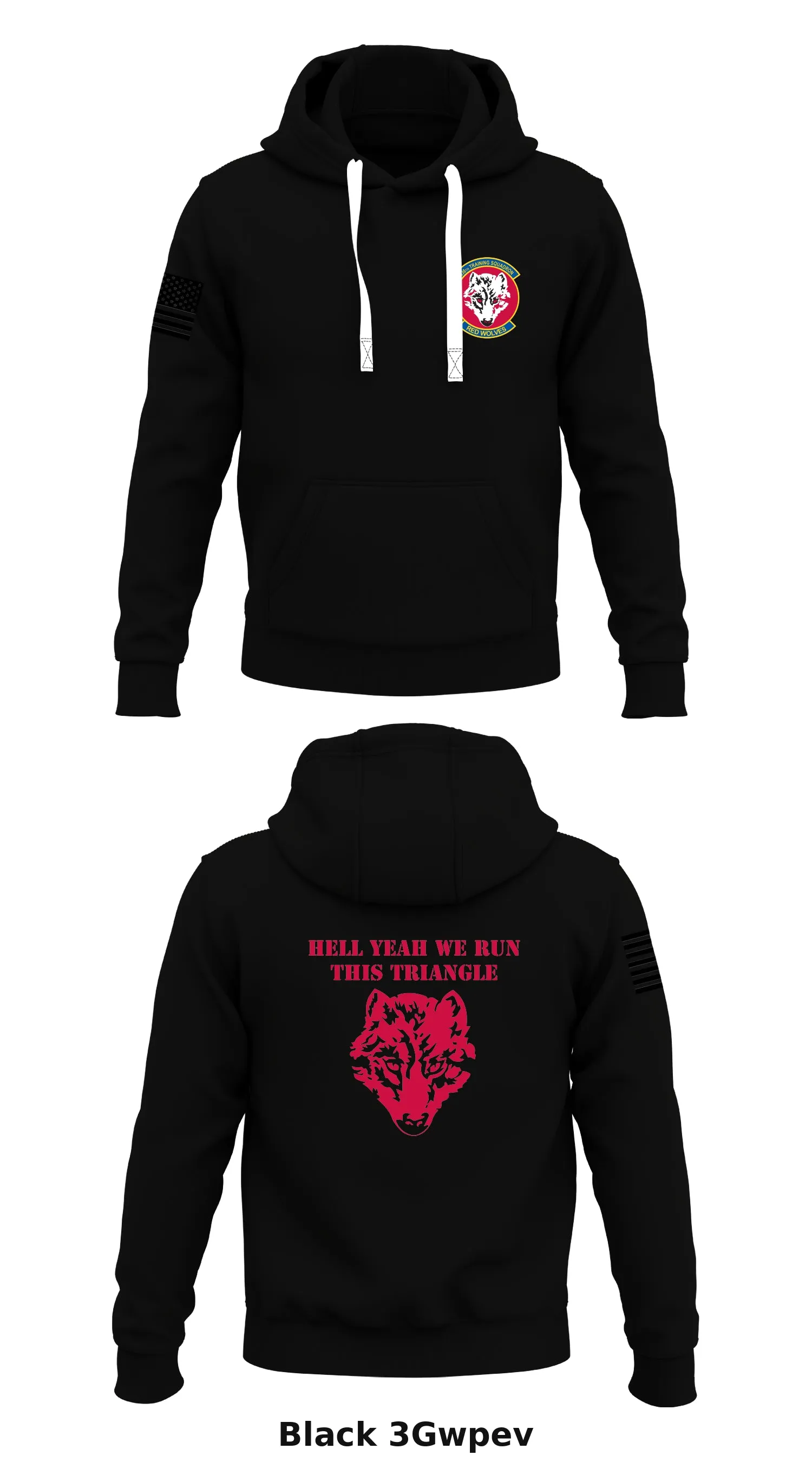 336th red wolves Store 1  Core Men's Hooded Performance Sweatshirt - 3Gwpev