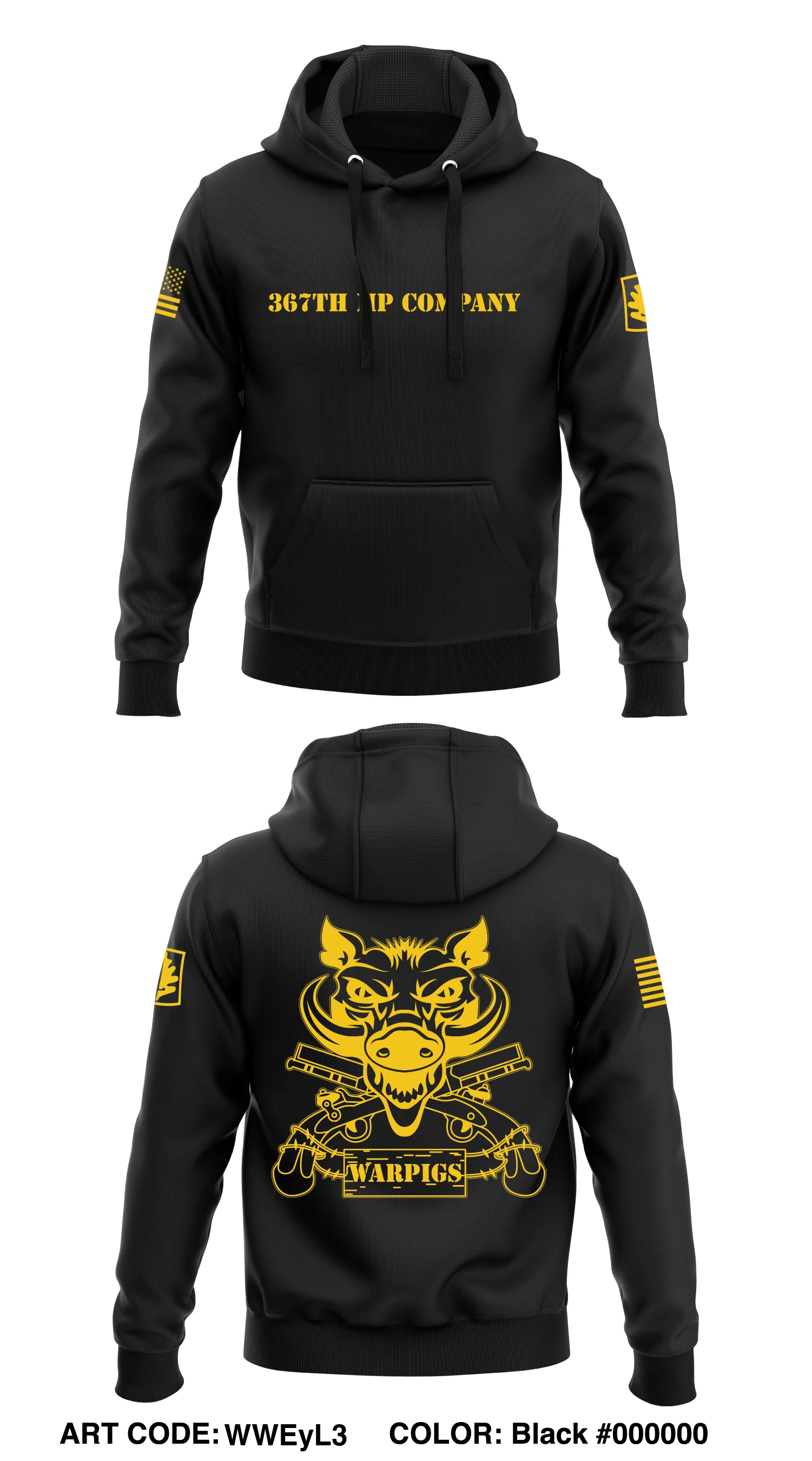 367th MP Company Store 1  Core Men's Hooded Performance Sweatshirt - D8jQBZ