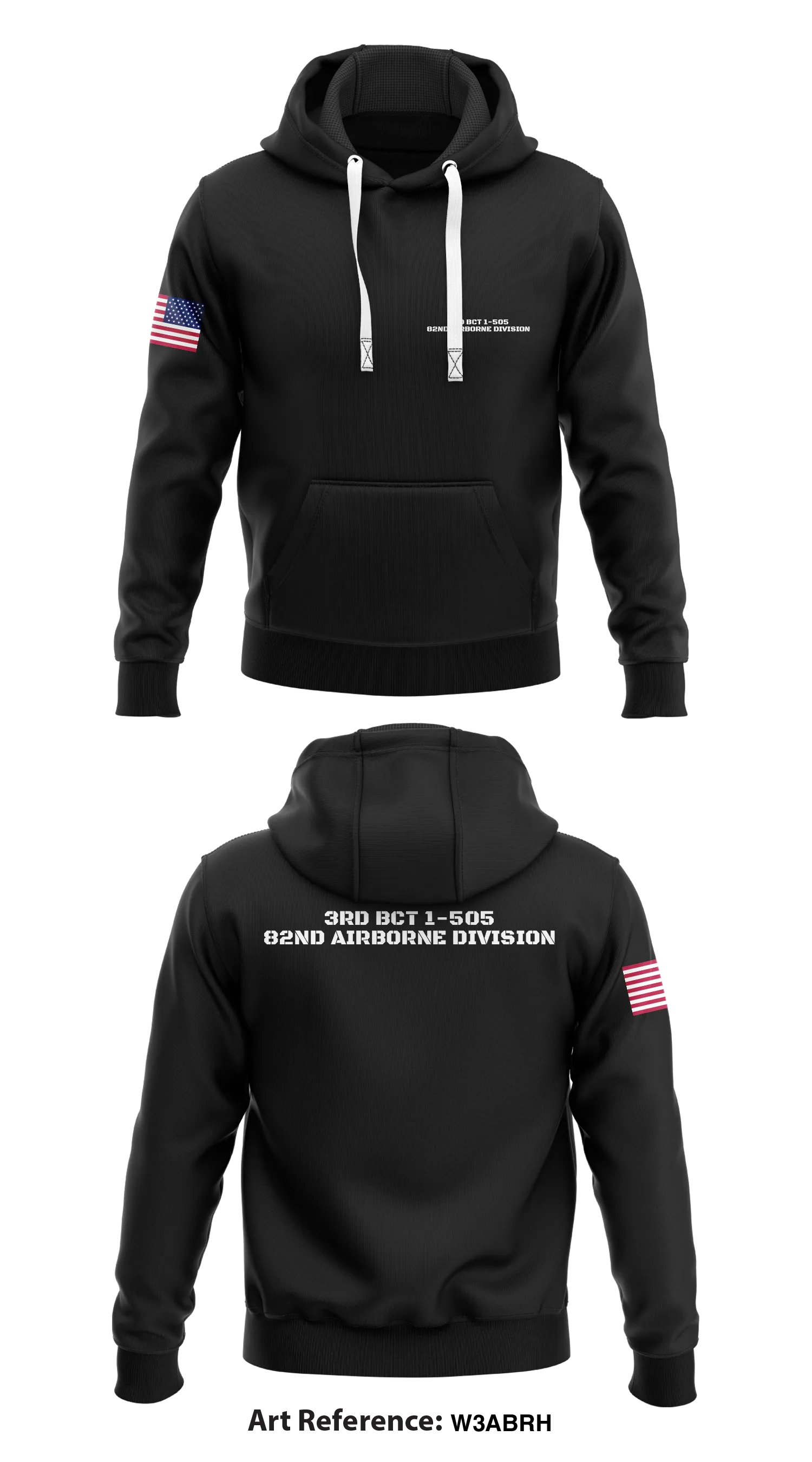 3rd bct 1-55 82nd airborne division  Store 1  Core Men's Hooded Performance Sweatshirt - w3abrh