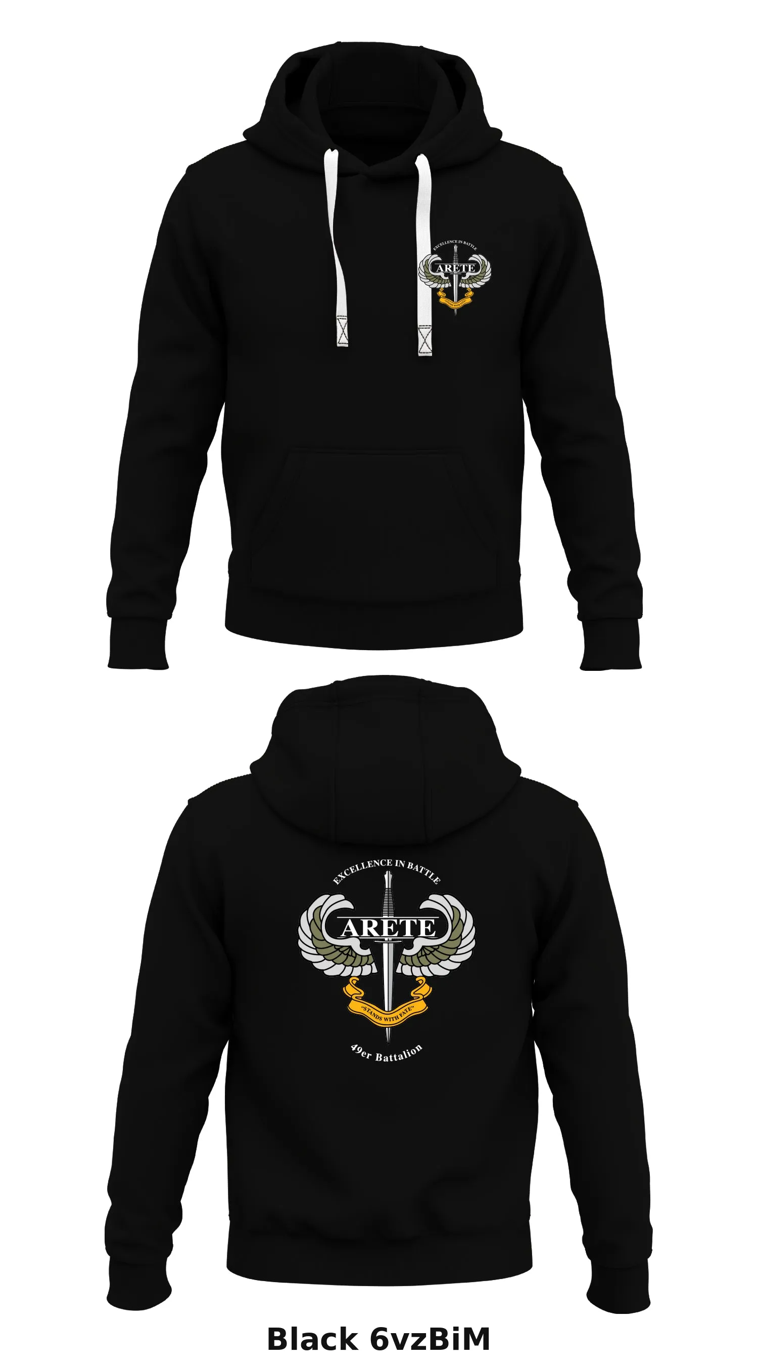 49er Battalion, Army ROTC Store 1  Core Men's Hooded Performance Sweatshirt - 6vzBiM