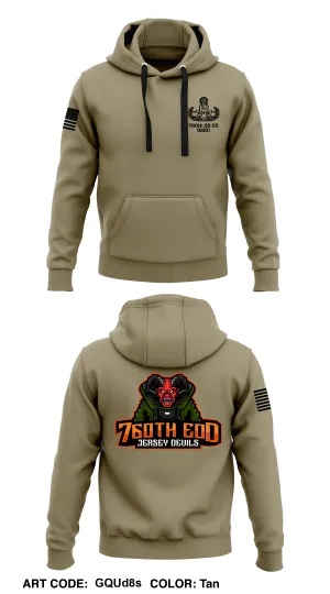76TH EOD  Core Men's Hooded Performance Sweatshirt - GQUd8s