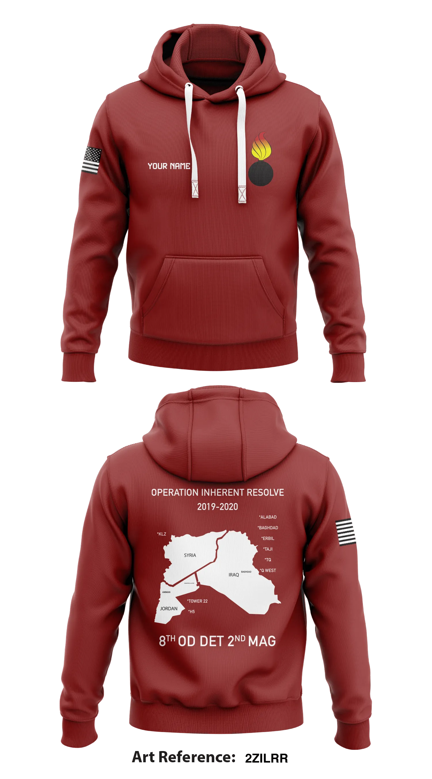 8th ORD 2nd Mag  Store 1  Core Men's Hooded Performance Sweatshirt - 2Zilrr