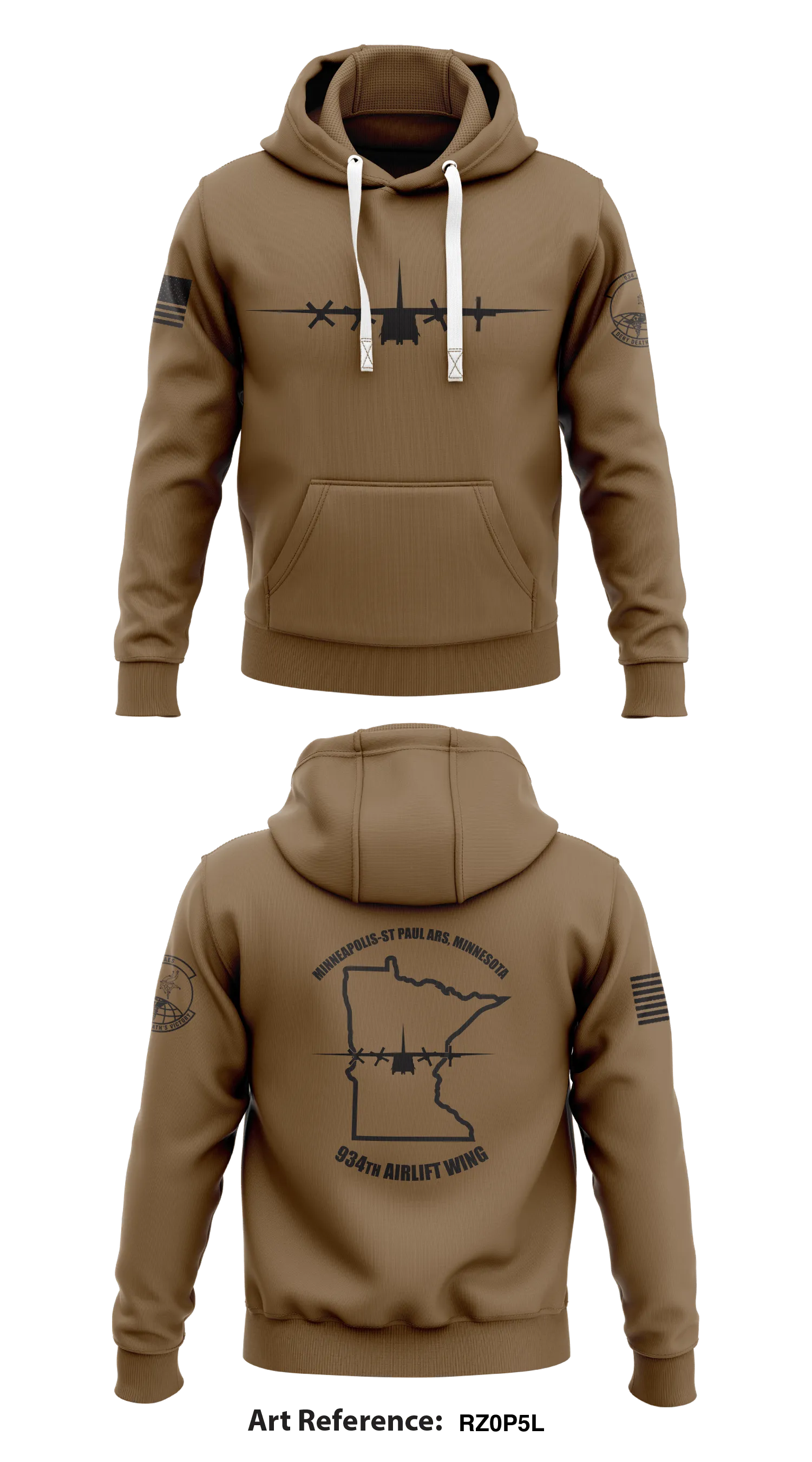 934th AES  Core Men's Hooded Performance Sweatshirt - rZ0p5L