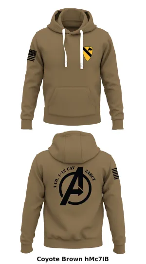 A Co, 1-12 CAV 3ABCT Store 1  Core Men's Hooded Performance Sweatshirt - hMc7IB