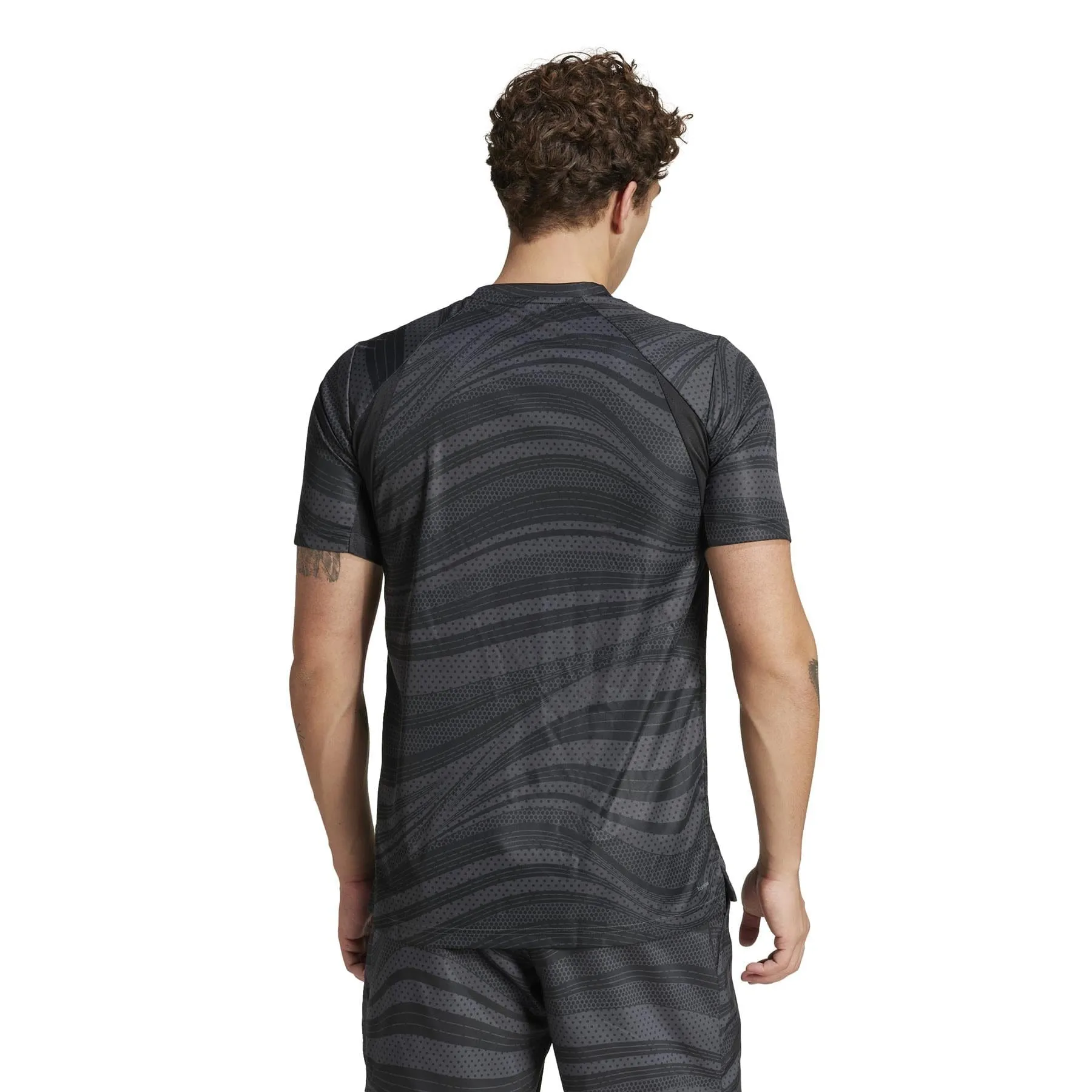 ADIDAS Mens Club Graphic Badminton T-Shirt - Black