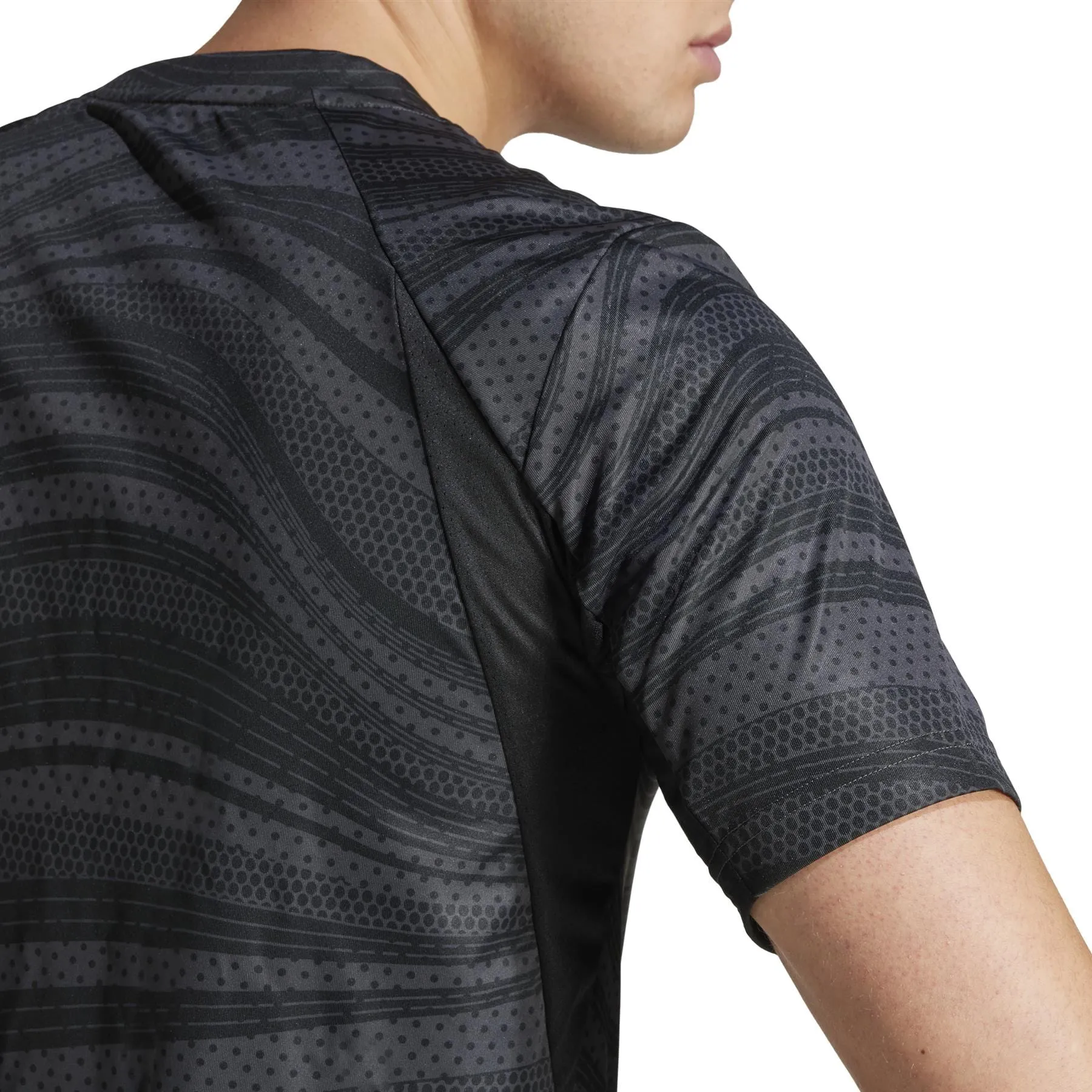 ADIDAS Mens Club Graphic Badminton T-Shirt - Black
