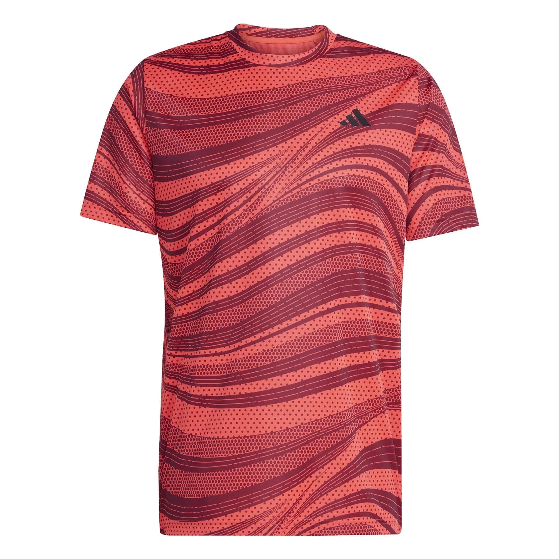 ADIDAS Mens Club Graphic Badminton T-Shirt - Red