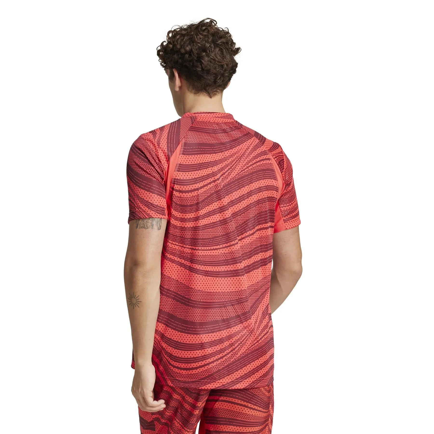 ADIDAS Mens Club Graphic Badminton T-Shirt - Red