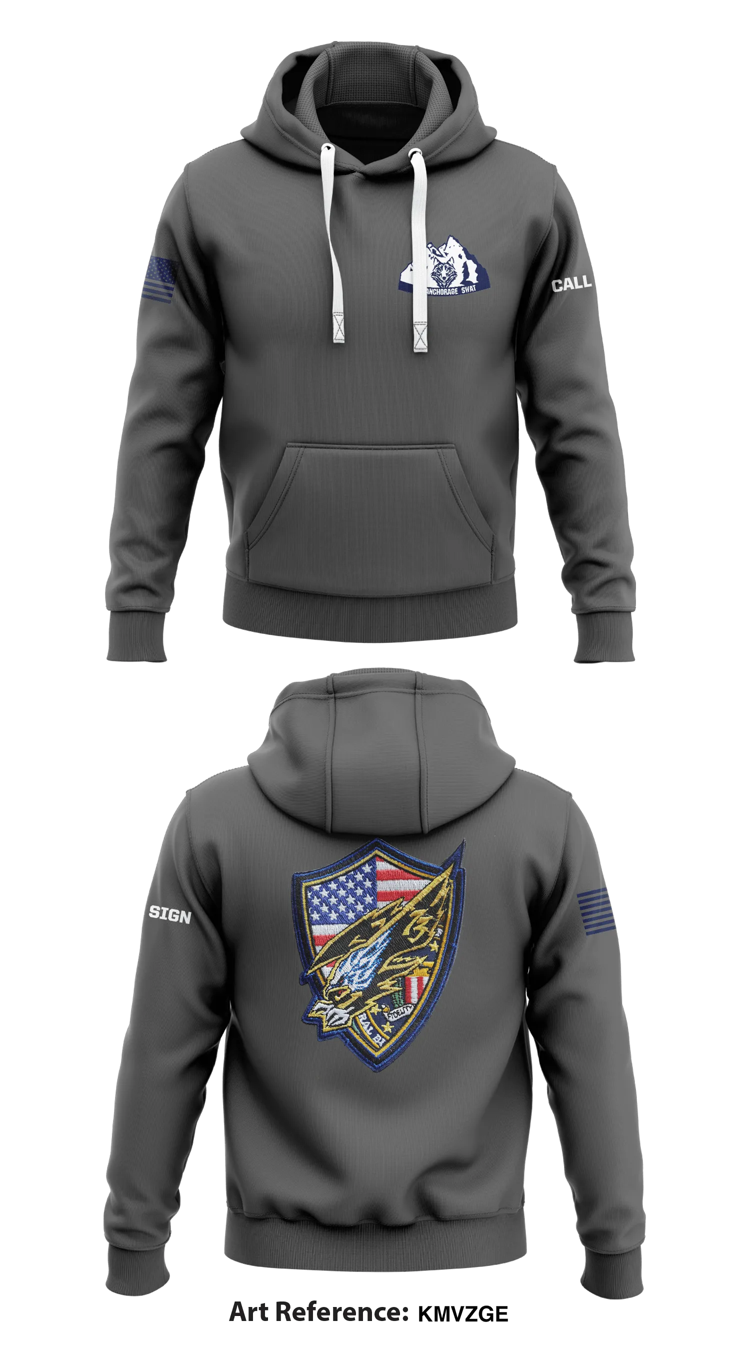 Anchorage Swat Store 1  Core Men's Hooded Performance Sweatshirt - kmvzGE