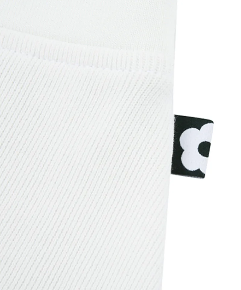 AVEN Stitched Flared Skirt - White