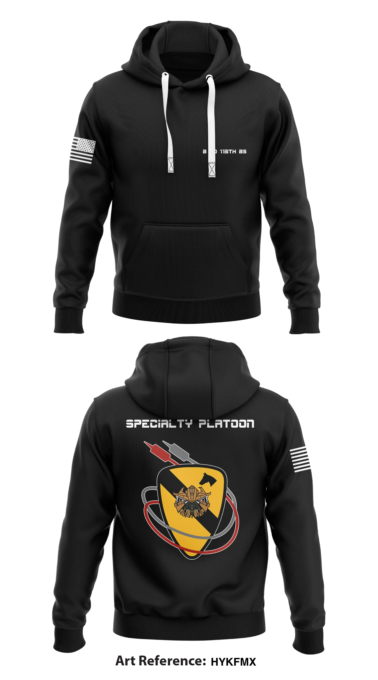 B Co. 115th BSB  Store 1  Core Men's Hooded Performance Sweatshirt - hyKfmx