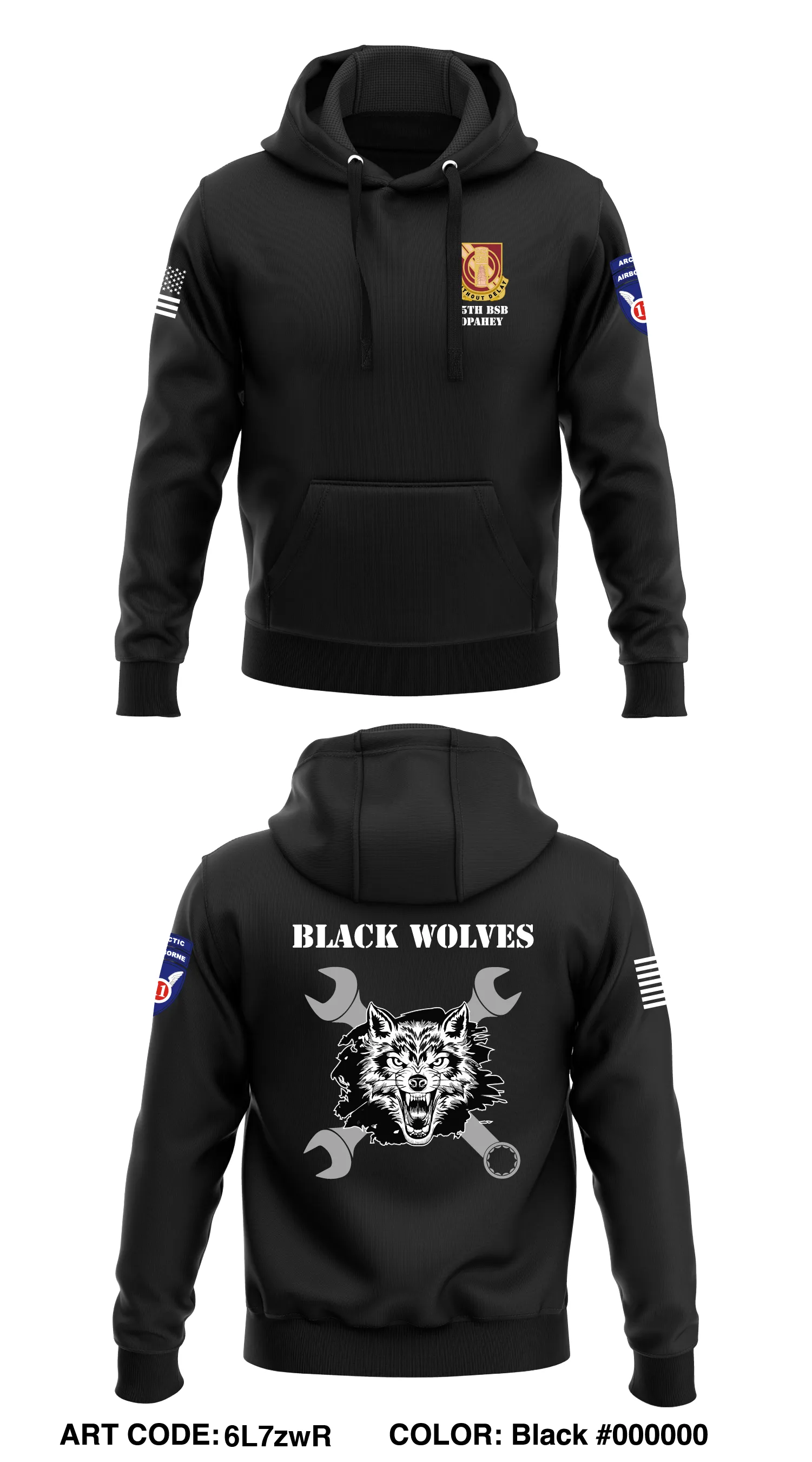 B Co, 25 BSB, 11 ADV  Core Men's Hooded Performance Sweatshirt - 6L7zwR