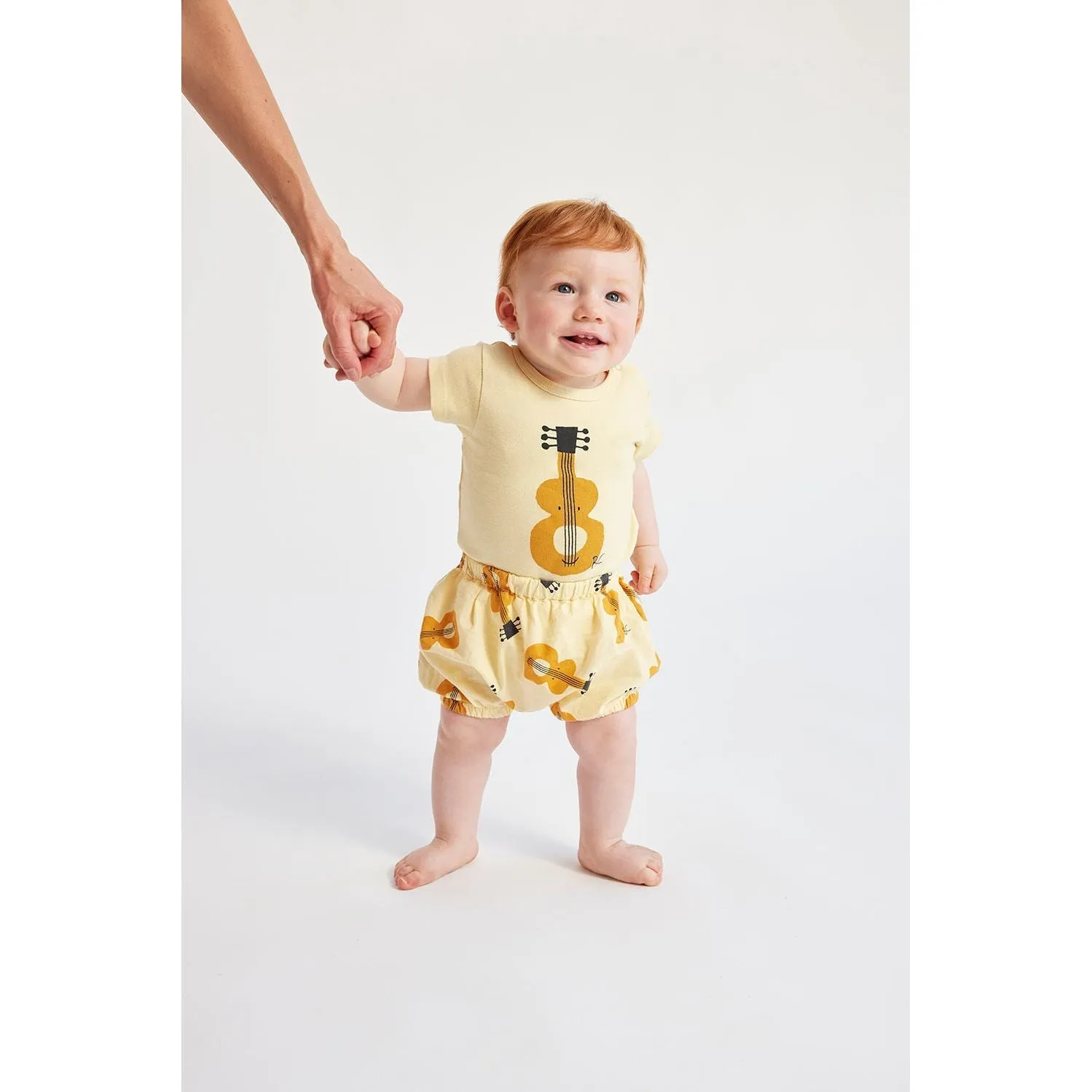 Baby Acoustic Guitar All Over Woven Bloomer