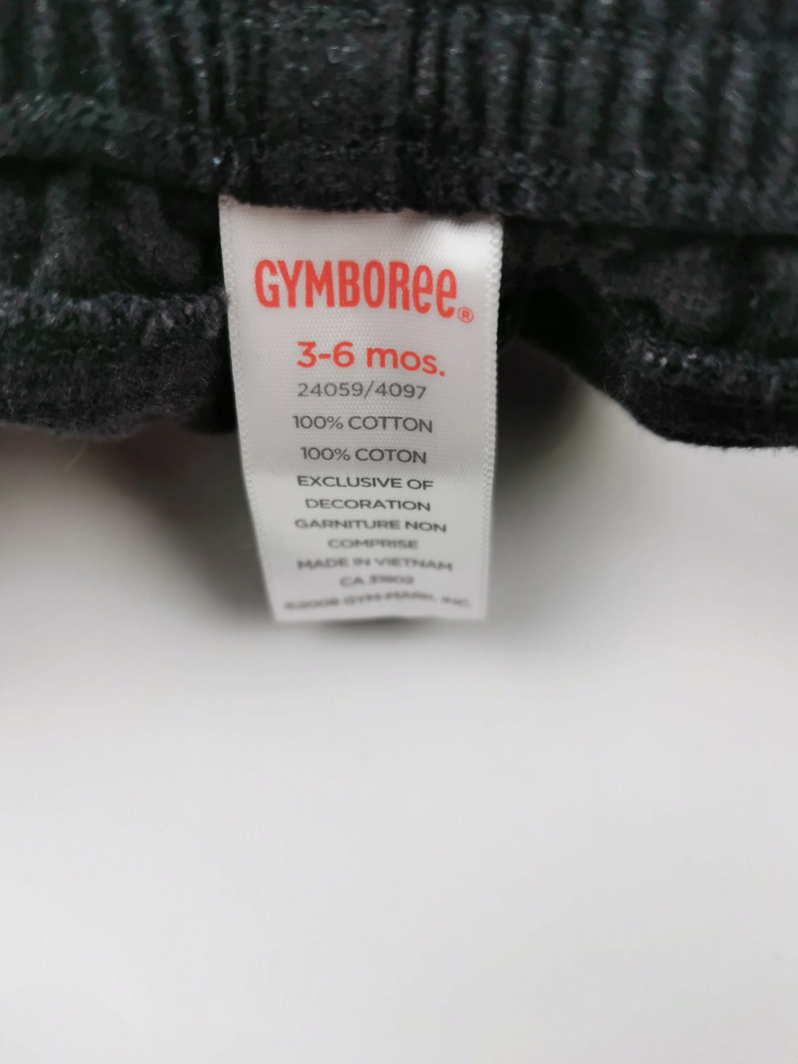 BABY GIRL SIZE 3/6 MONTHS - GYMBOREE, Velvety Pants EUC B35