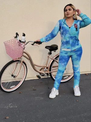Baby its time tye dye active wear set