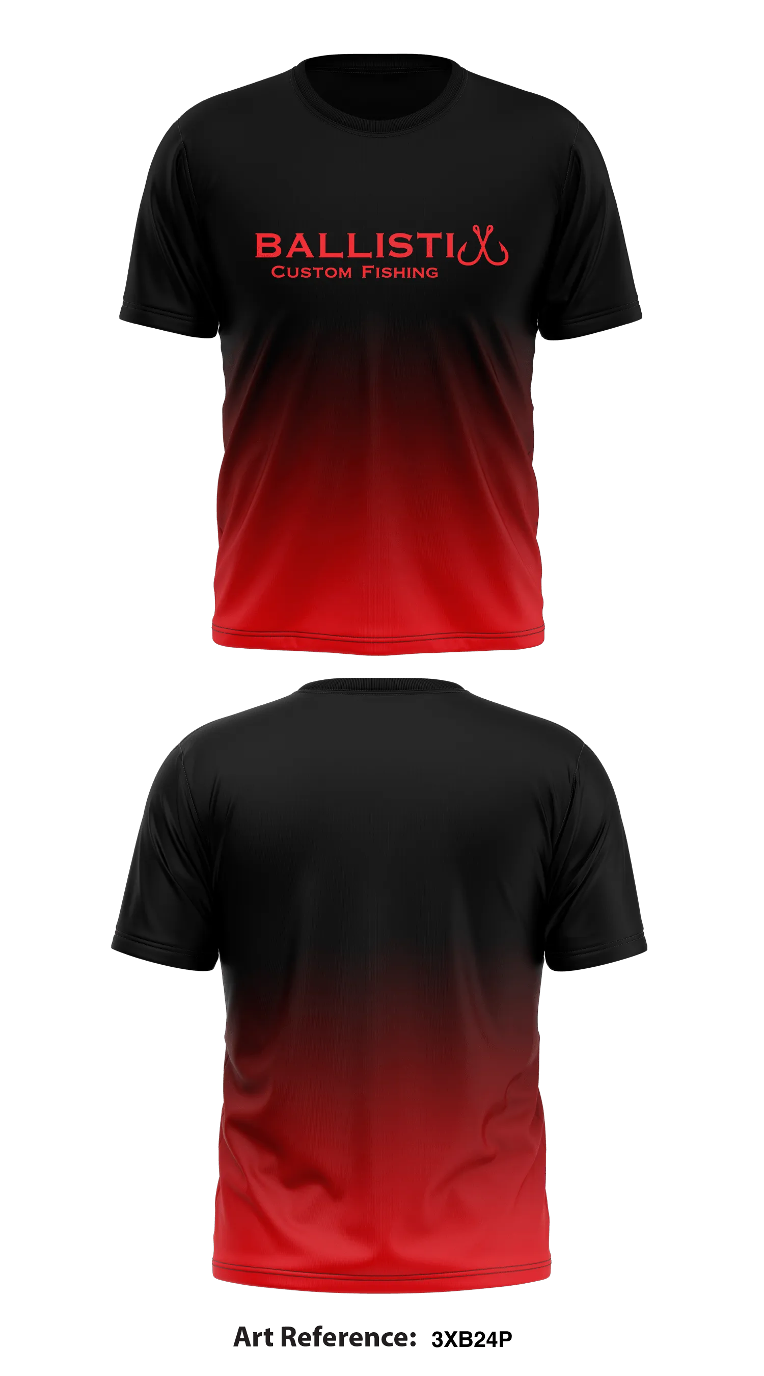 Ballistix Custom Fishing  Store 1 Core Men's SS Performance Tee - 3Xb24p