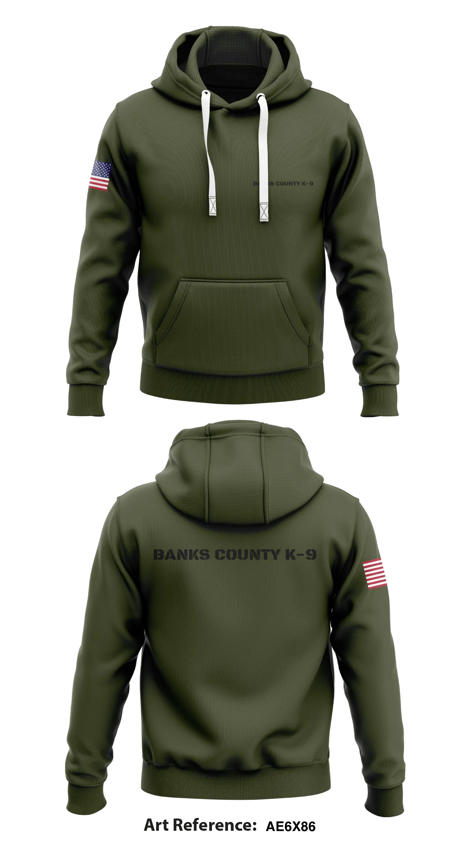 Banks County sheriff's K-9 Unit Store 1  Core Men's Hooded Performance Sweatshirt - AE6x86