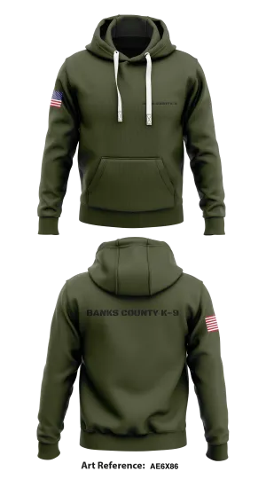 Banks County sheriff's K-9 Unit Store 1  Core Men's Hooded Performance Sweatshirt - AE6x86