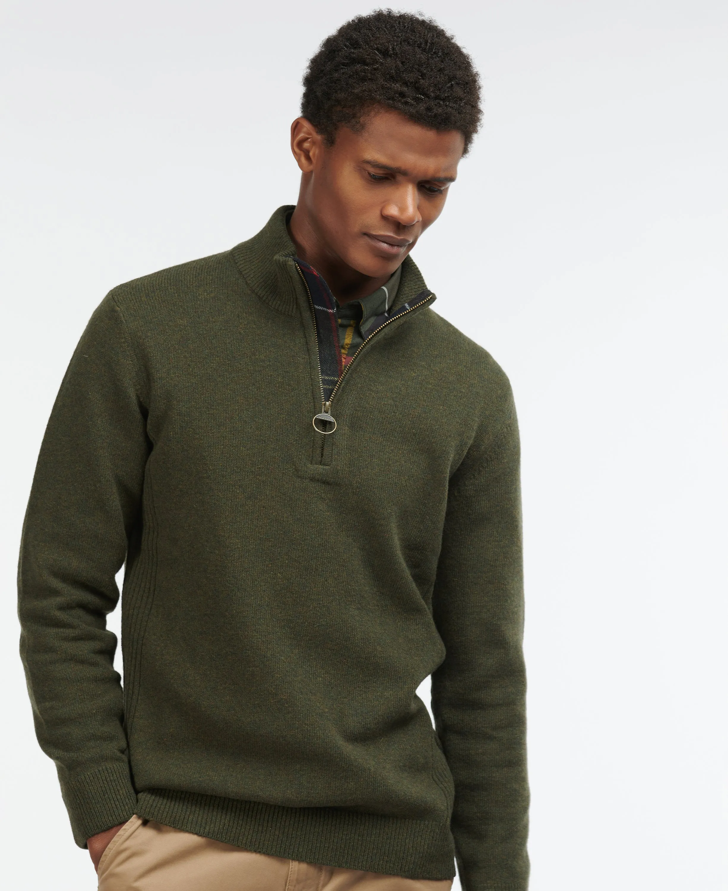 Barbour Holden Half Zip Men's Sweater
