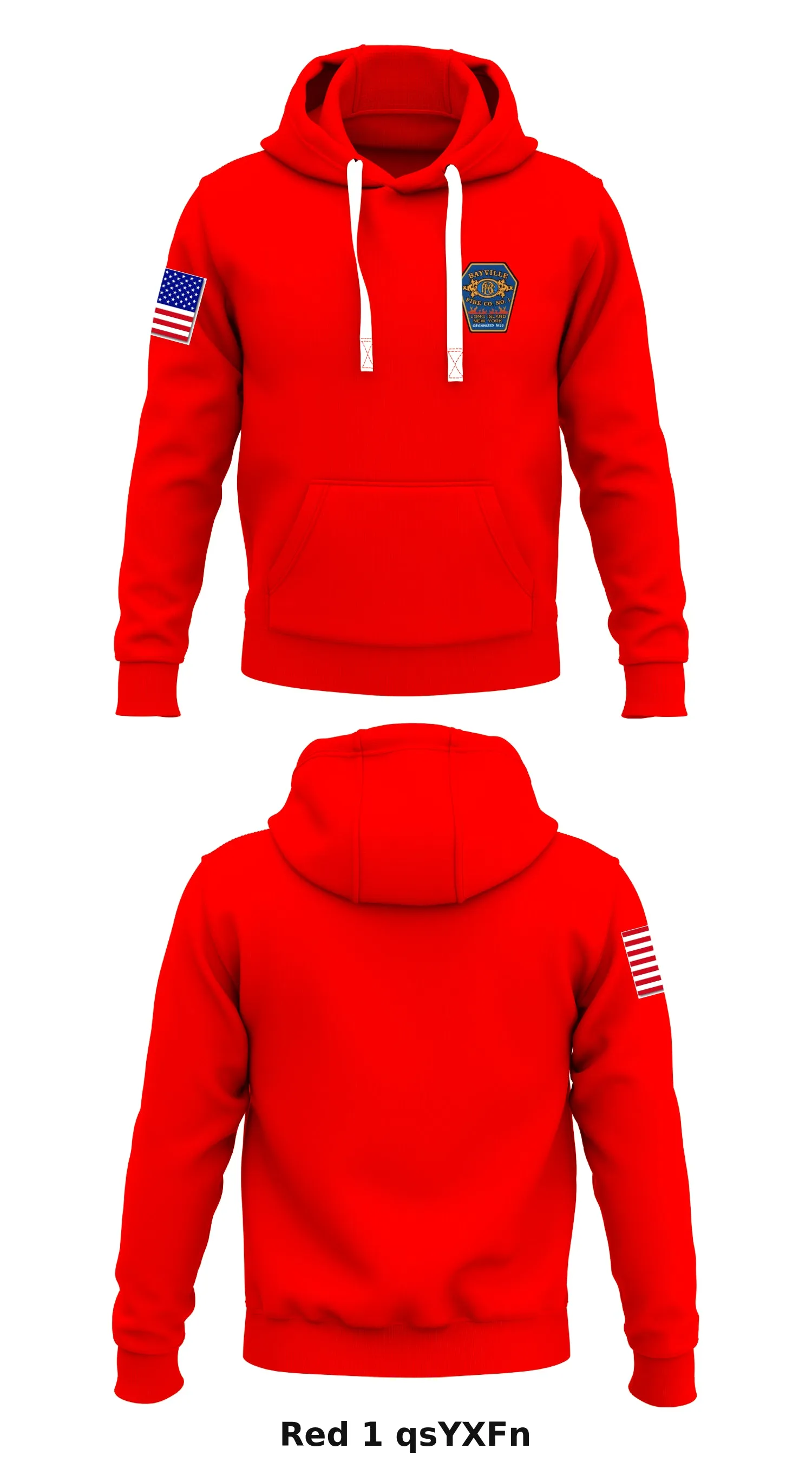Bayville fire co Store 1  Core Men's Hooded Performance Sweatshirt - qsYXFn