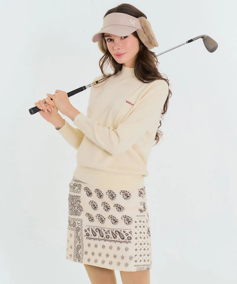 BENECIA 12 Bandana Quilted Skirt - Ivory
