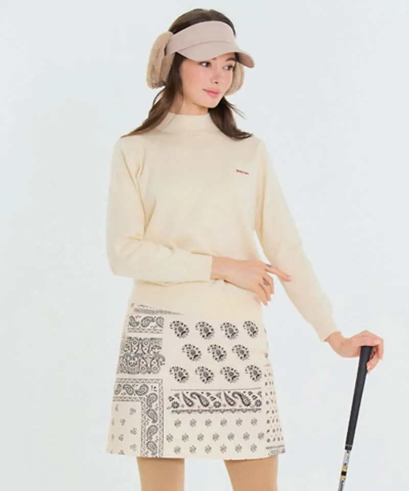BENECIA 12 Bandana Quilted Skirt - Ivory
