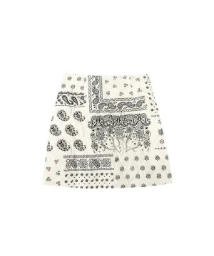 BENECIA 12 Bandana Quilted Skirt - Ivory