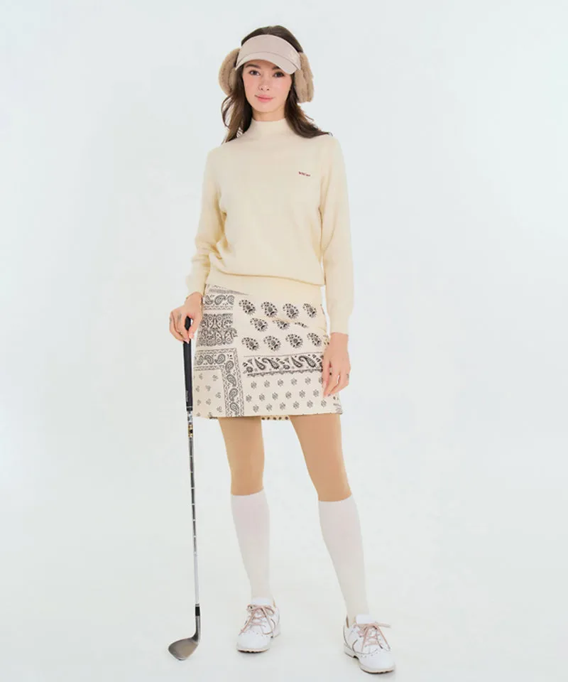 BENECIA 12 Bandana Quilted Skirt - Ivory
