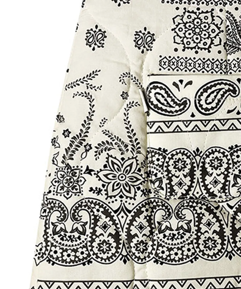 BENECIA 12 Bandana Quilted Skirt - Ivory