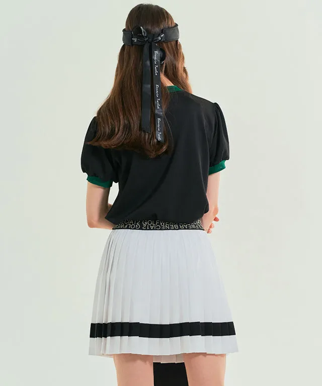BENECIA 12 Color Matching Pleats - White Black