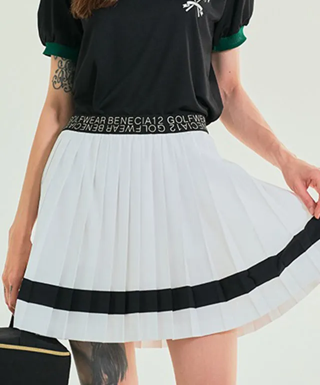 BENECIA 12 Color Matching Pleats - White Black