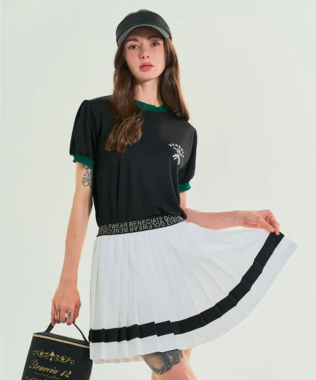 BENECIA 12 Color Matching Pleats - White Black