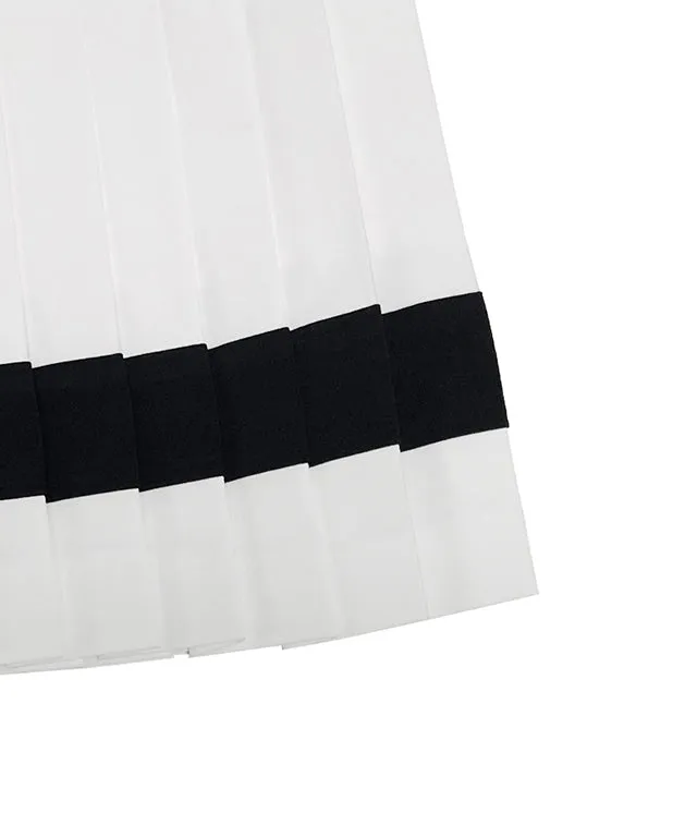 BENECIA 12 Color Matching Pleats - White Black