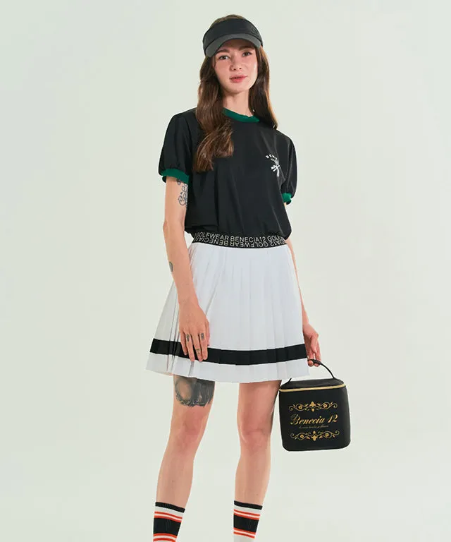 BENECIA 12 Color Matching Pleats - White Black