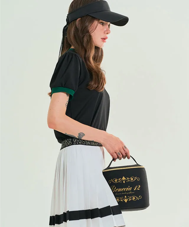 BENECIA 12 Color Matching Pleats - White Black