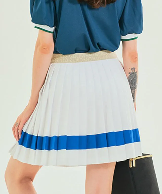 BENECIA 12 Color Matching Pleats - White Blue